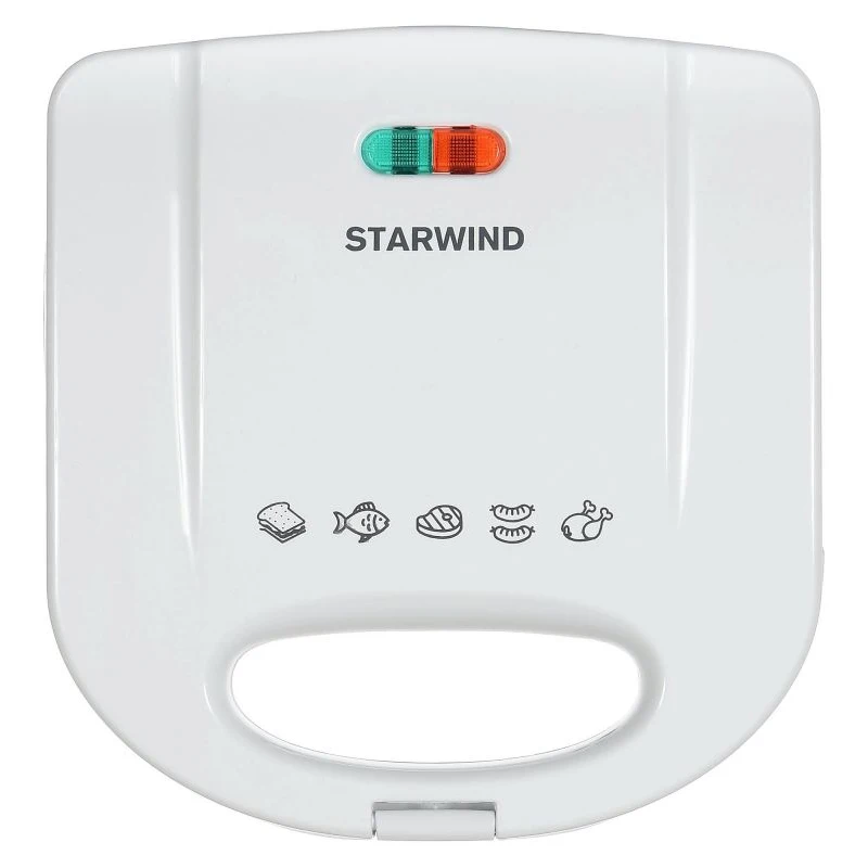 Сэндвичница Starwind SSW2111 700 Вт белый | Бытовая техника