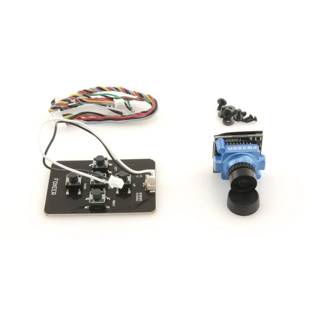 Foxeer Arrow Micro HS1202 FPV Camera V2 - Blue 600TVL CCD с OSD 19x19 мм для гоночного дрона | Игрушки и хобби