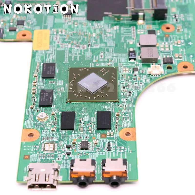 NOKOTION CN-0K2WFF 0K2WFF K2WFF для Dell Inspiron 15R N5010 Материнская плата ноутбука 48.4HH01.011 HM57 HD4650 видеокарта Бесплатный процессор