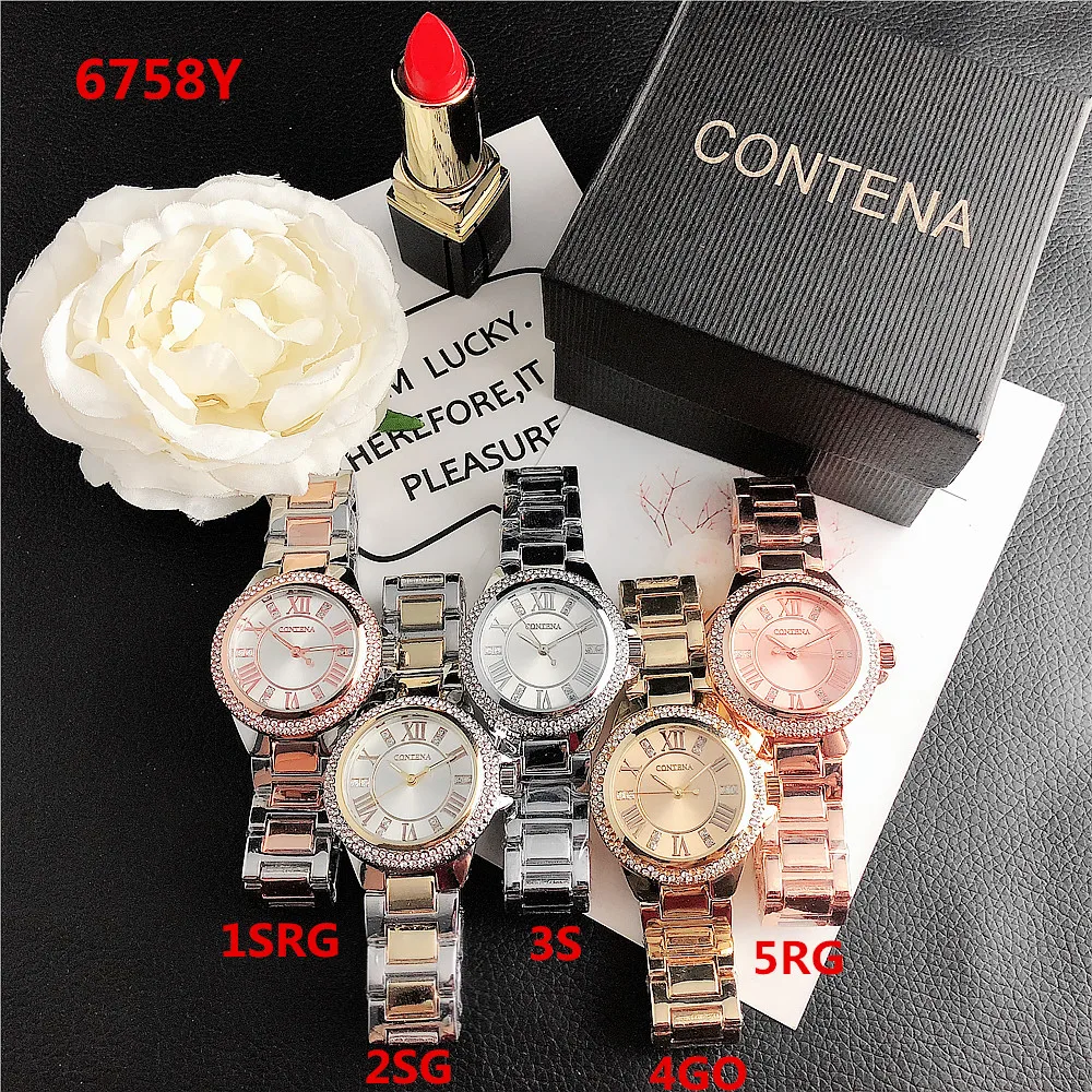 7155WGL часы сплав кварцевые Мода Досуг леди| |