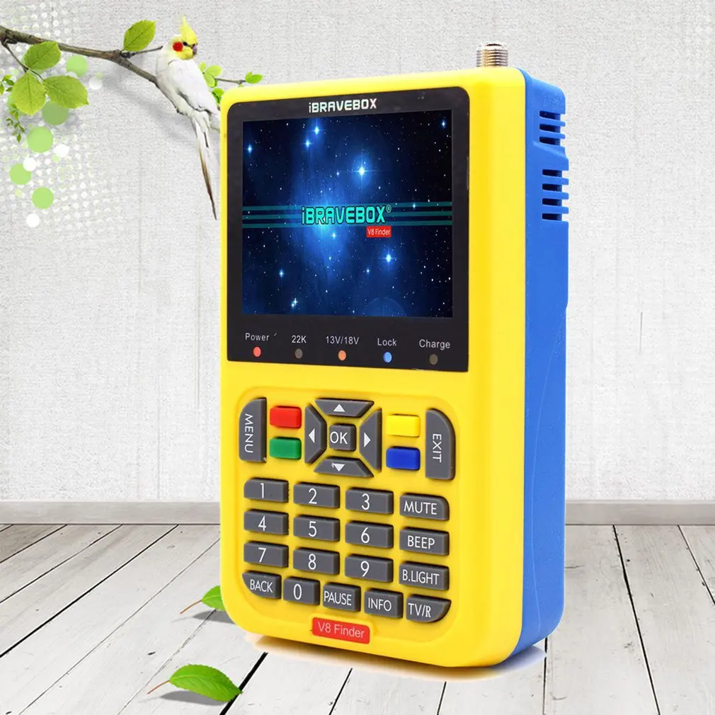 

Freesat Satfinder DVB-S2 / S FTA Digital Satellite Finder MPEG-2 V8 Finder DVB Compatible LCD Screen Digital Satellite Meter