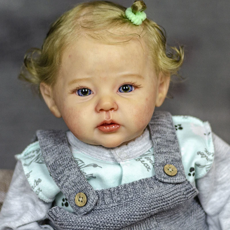 

ADFO Bebe Reborn Doll Kit Raven 20 Inches Truly Baby Vinyl Body Gentle Touch Unassembled Painted Blank Parts DIY For Girls