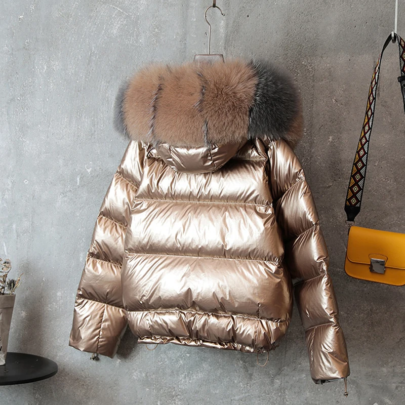 Fitaylor женский зимний пуховик теплая куртка с большим воротником из