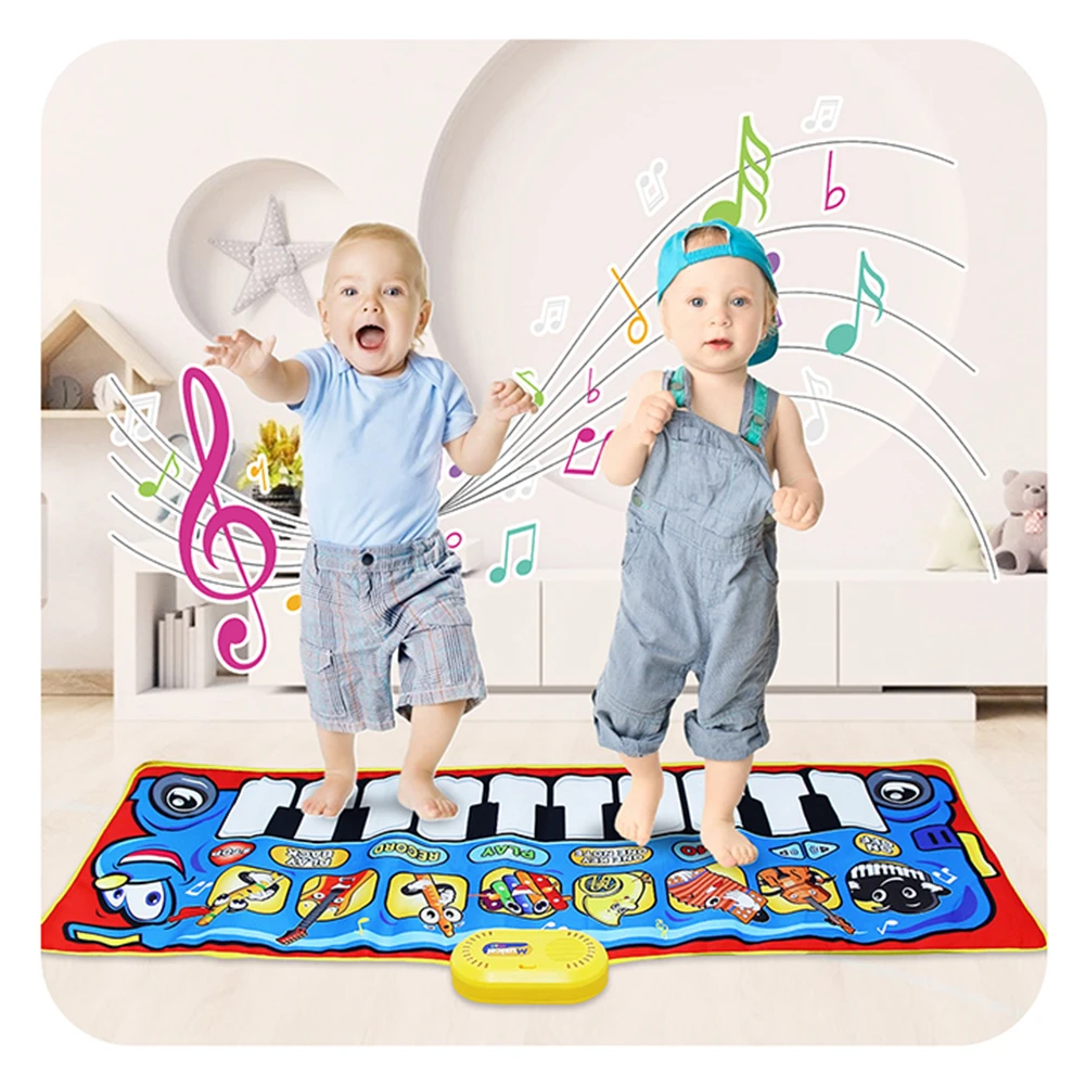 

Музыкальный коврик для апинино с 8 инструментами, звуковая панель, образовательные игрушки, подарок для детей, тактильное одеяло для ползан...