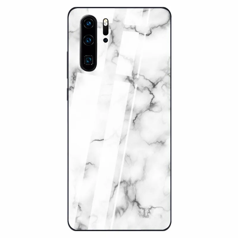 12 Tempered Glass Case For Huawei 9 10 Lite 8X 8X MAX White Marble Phone Cases For Nova 3 P-smart-Z P30 P20 Lite MATE 20 LITE Funda - Цвет: 12