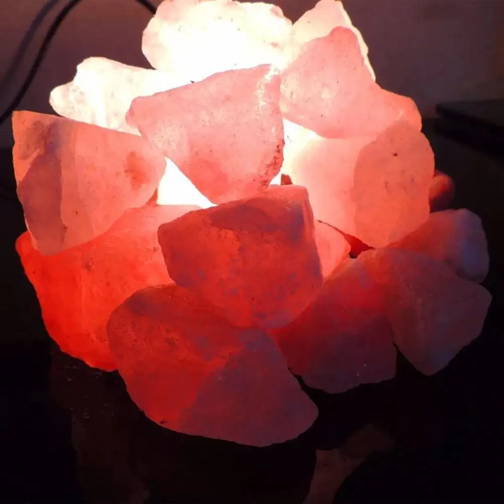 Натуральная Розовая Гималайская скальная соль Chunk для украшения сделай
