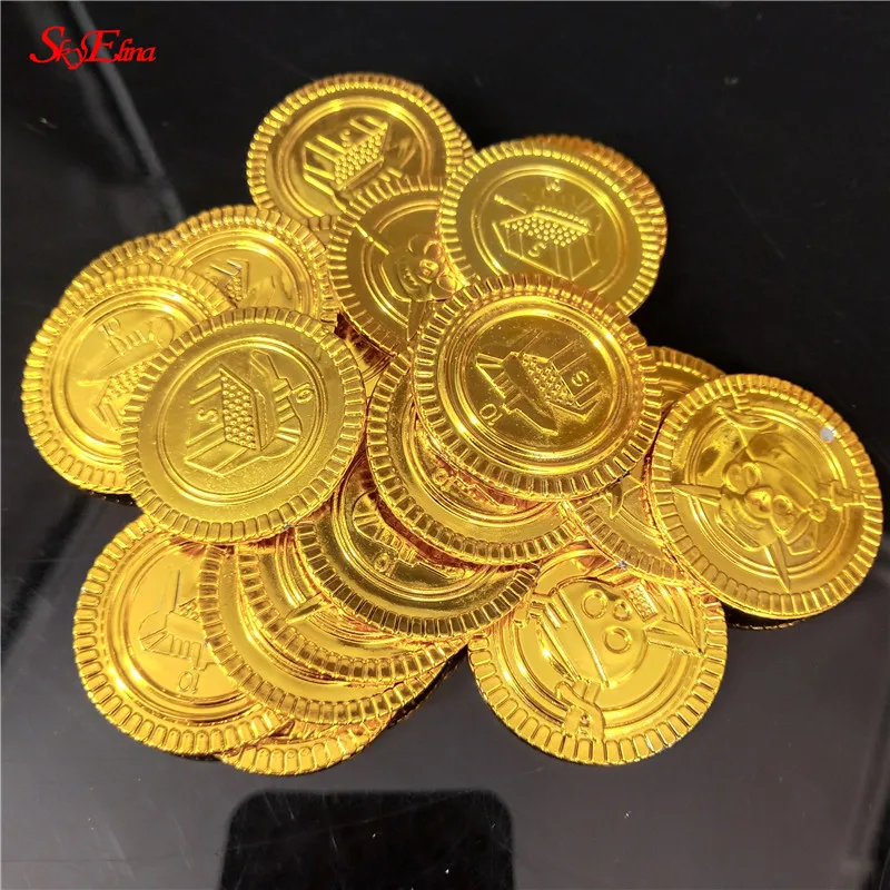 50/100 шт. пиратские золотые монеты|Сувениры для вечеринок| |