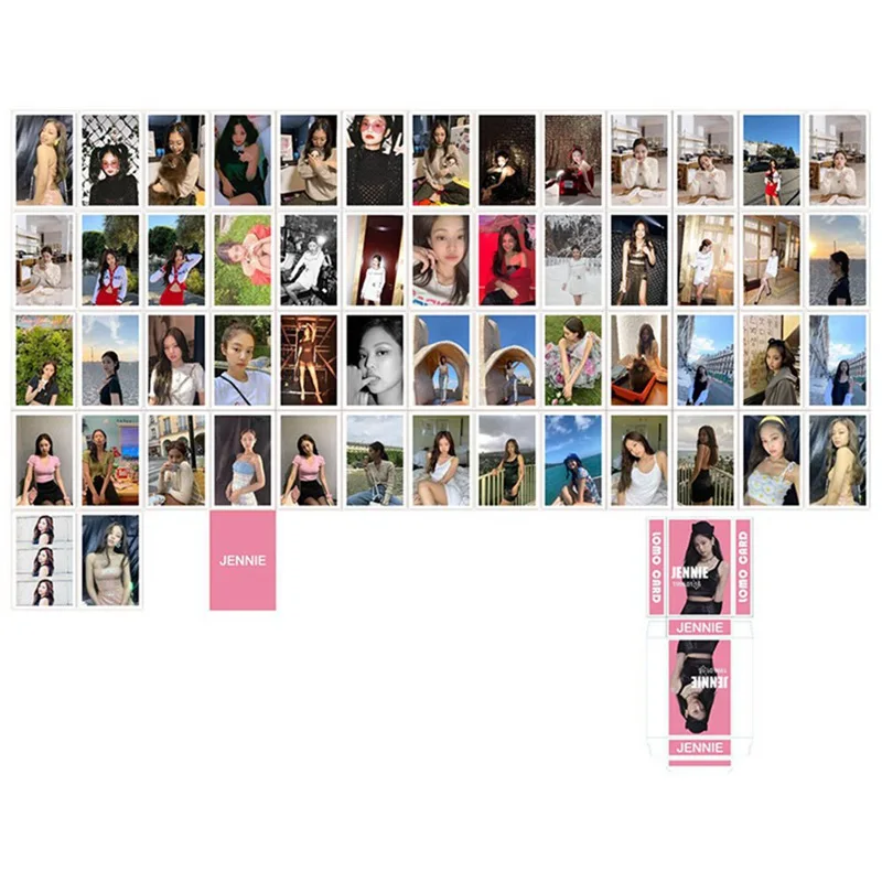 54 шт./компл. Kpop Blackpink Lomo карта Bangtan мальчики фотографии Открытка-приглашение картинки канцелярские принадлежности украшения подарки вентилятор