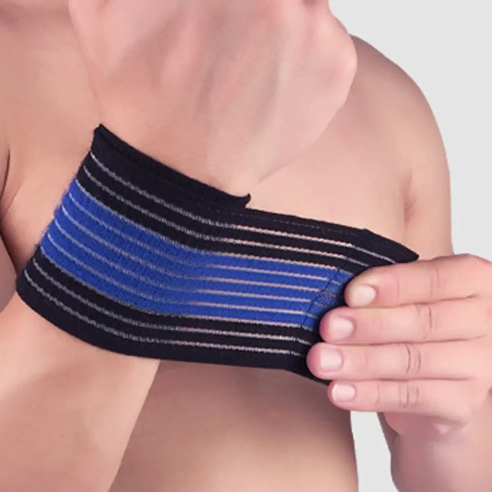 1 шт. регулируемый спортивный хлопковый эластичный бандаж для рук тренажерный