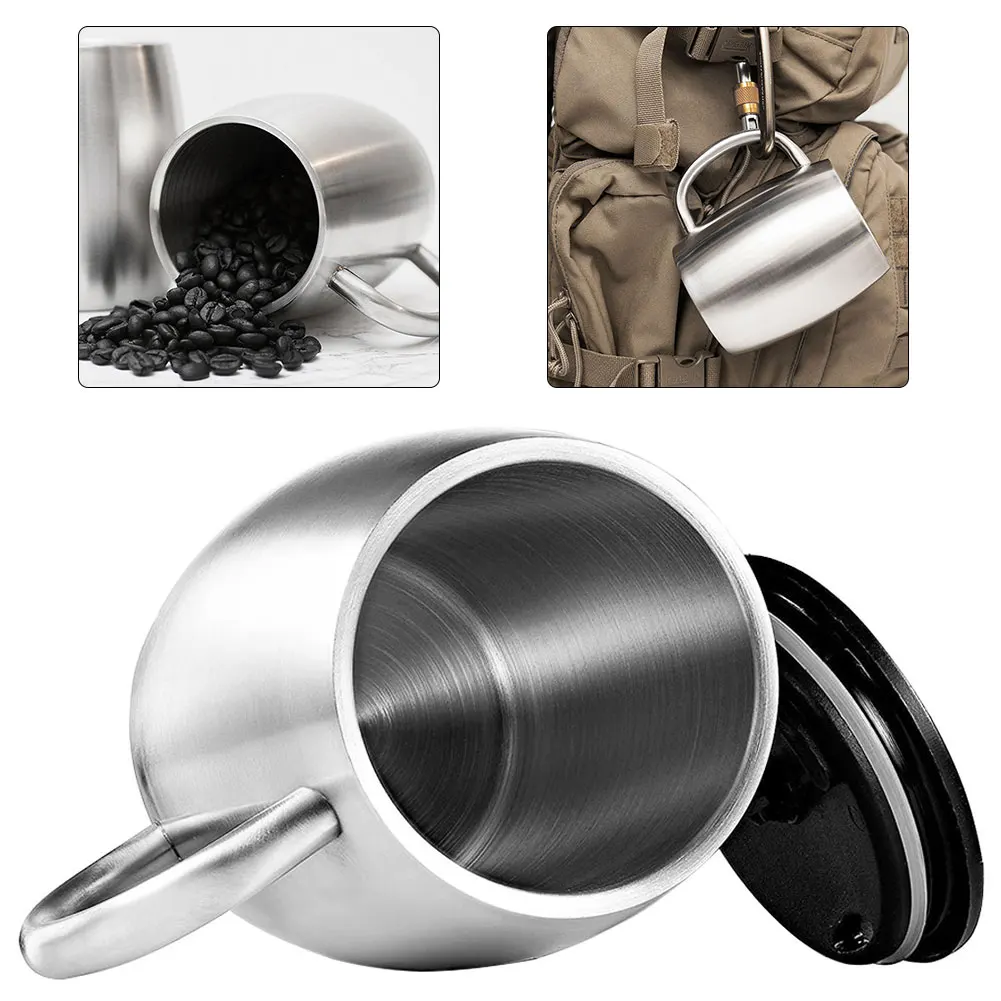 Портативный молоко чашки Кофе кружки дорожная кружка из нержавеющей стали с