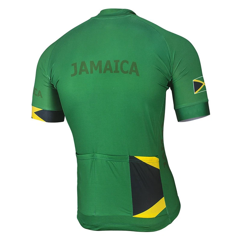 

Jamaica National 2020 Team New Summer Cycling Jersey 2019 Pro Bike clothing Green Cycling Wear Bike Road Mountain Race Tops