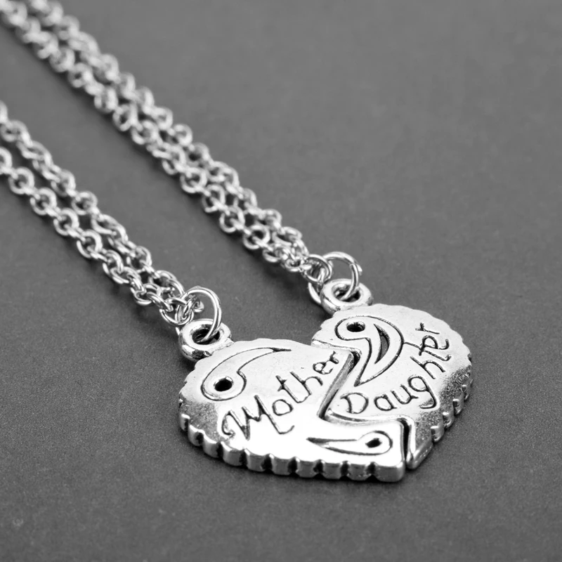 Ожерелье в форме сердца для матери и дочери популярное ювелирное изделие женщин