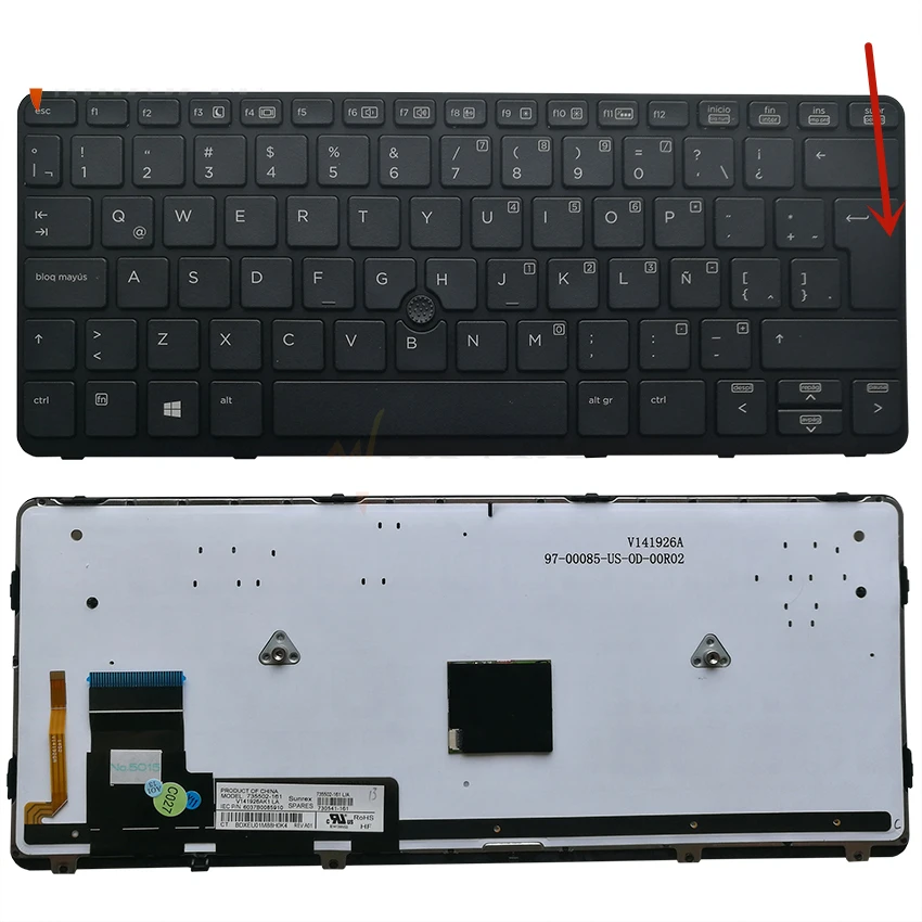 Новая клавиатура для ноутбука HP EliteBook 820 G1 G2 | Компьютеры и офис