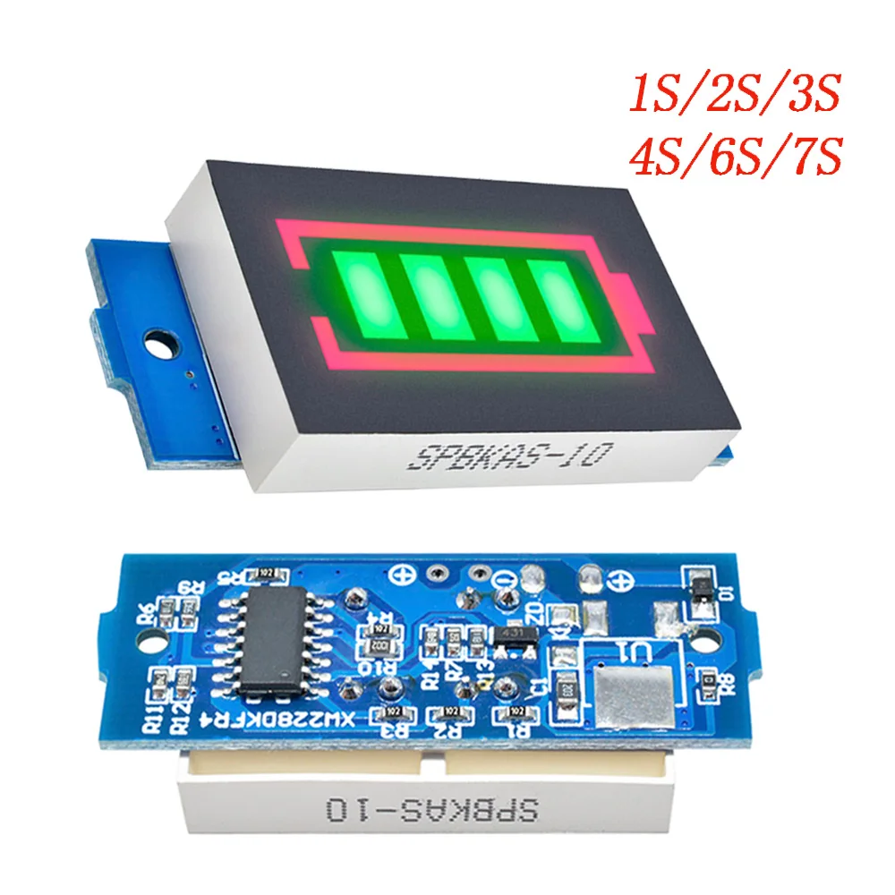 1S 6S авто автомобиль Li po литий ионный аккумулятор индикатор емкости Модуль