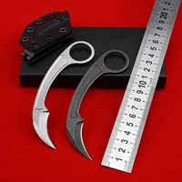 karambit 440c fixed blade knife outdoor camping survival hunting pocket knife cs go self defense weapons mini tactical knives