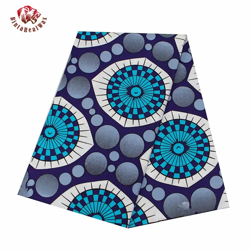 Африканская ткань Анкара модная мягкая полиэфирная высокого качества 6 ярдов/лот