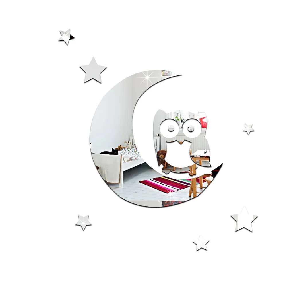 Детская зеркальная настенная палочка Funlife стереоскопическая стеклянная с