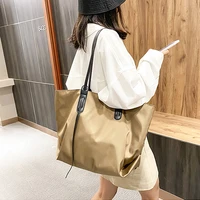 women shoulder bags two pieces nylon lightweight casual handbag simple versatile large capacity shopping tote bags for girls