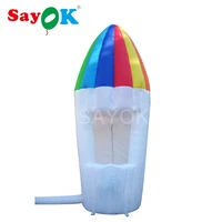 inflatable rainbow booth inflatable concession stand outdoor sale tent with air blower for event advertising promotion