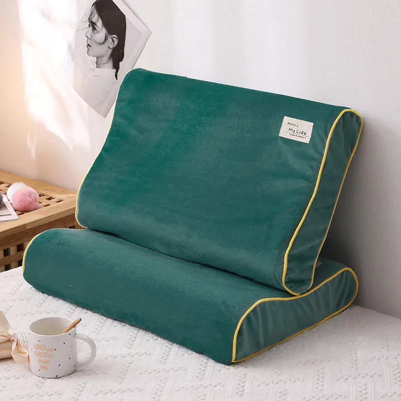 

Solid Color Cotton Sleeping Pillow Case Brief Style High-end custom cases Latex Cover 30x50CM/40x60CM