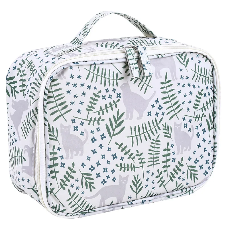 Женская портативная косметичка для туалетных принадлежностей вместительная