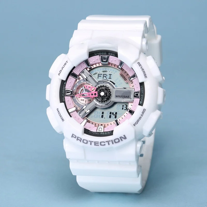 

Luxury Brand Men's Digital Watches Luminous Silicone Band Chronograph Students Sports Wristwatch Waterproof Male Japan Watch