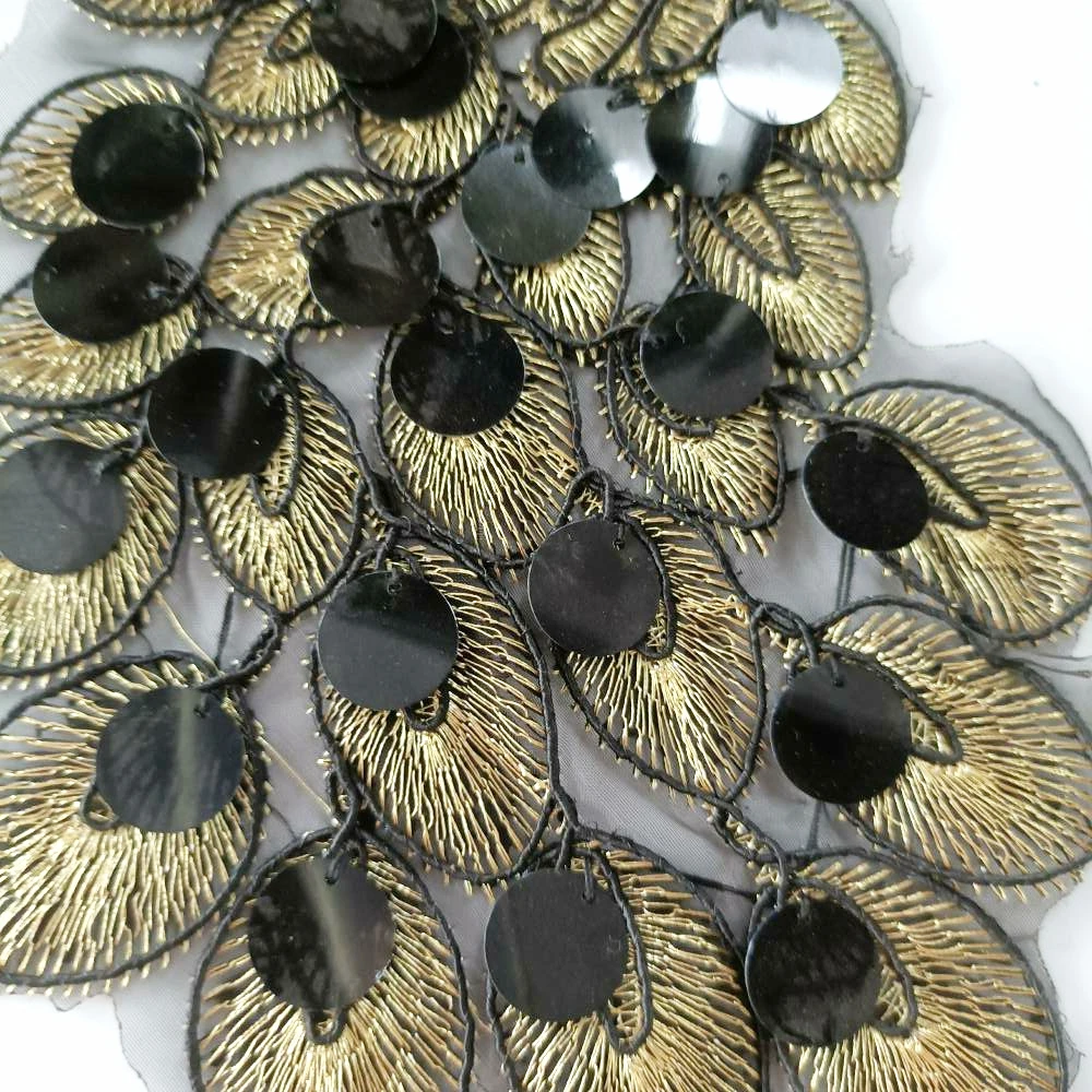 

Garment accessory large embroidery big peacock animal cartoon patches for clothing PA-3041