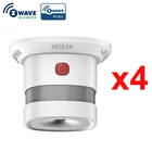 Детектор дыма HEIMAN Z-Wave CE EN14604, датчик дыма z-wave, совместим с домашним помощником