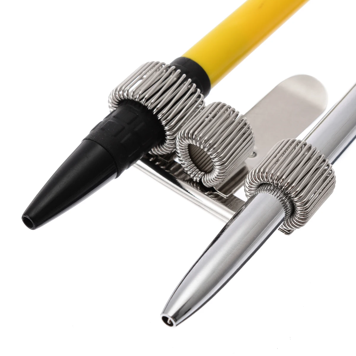 1 шт. металлический держатель для ручек с тремя отверстиями и карманом| |