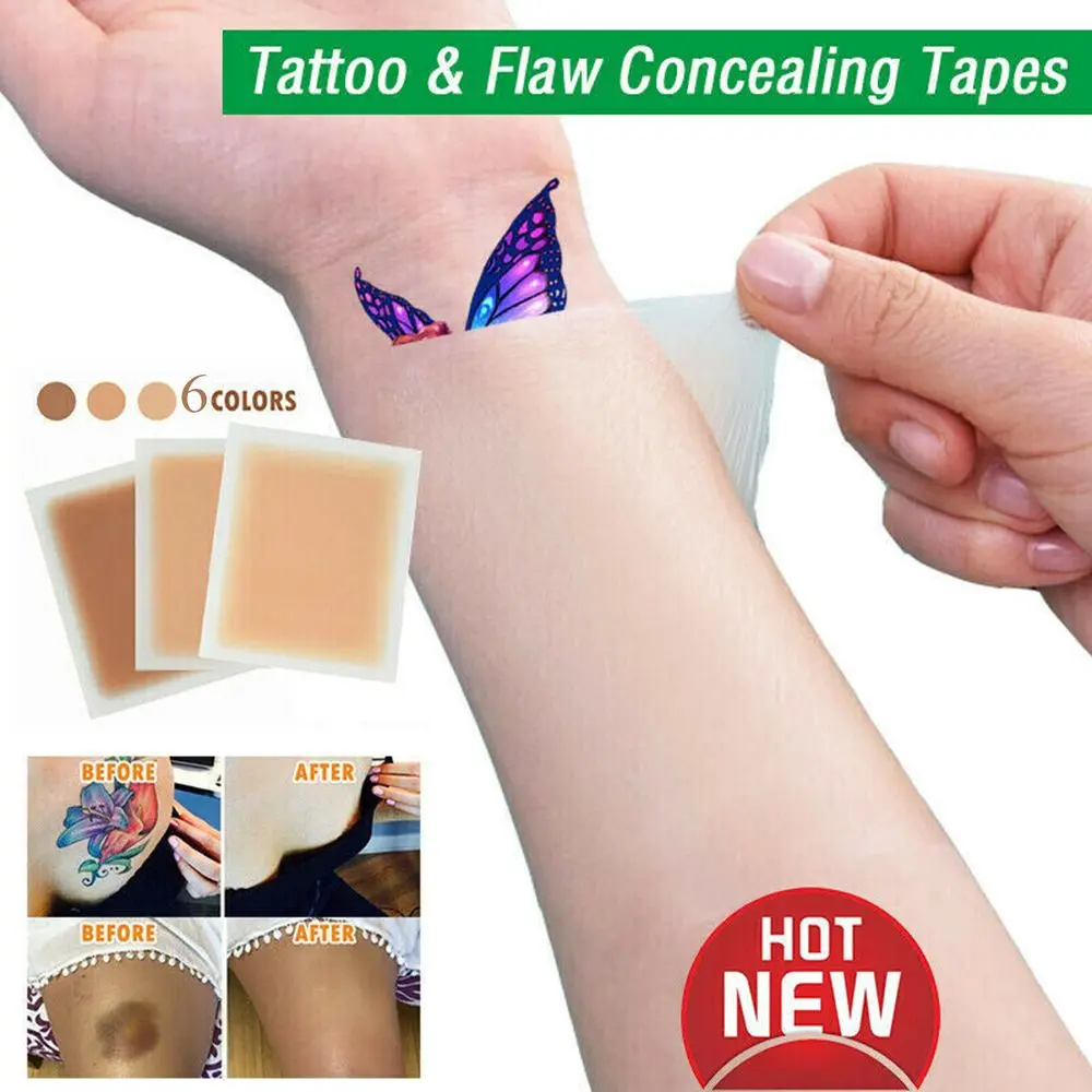 

Convenient Concealing Birthmark Waterproof Tattoo Cover Up Sticker Skin-Friendly Scar Acne Cover Concealer