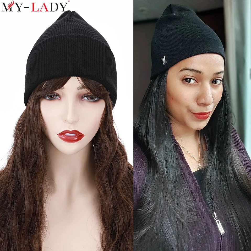 

Вязаная шапка My-Lady, женская шапка, зимние мужские шапочки, шерстяные теплые Повседневные шапки с напуском, вязаные крючком облегающие шапки,...
