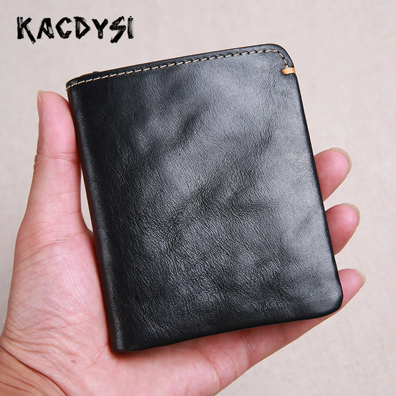 Manual Soft Short Men Wallet Real Leather Bifold Money Cash Purse Simple Casual Carteira Man Pocket Holder Hot Sale | Багаж и сумки