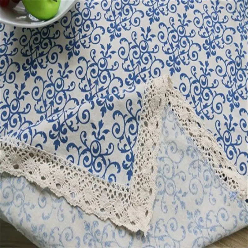 Новинка Высококачественная хлопковая льняная прямоугольная скатерть новая