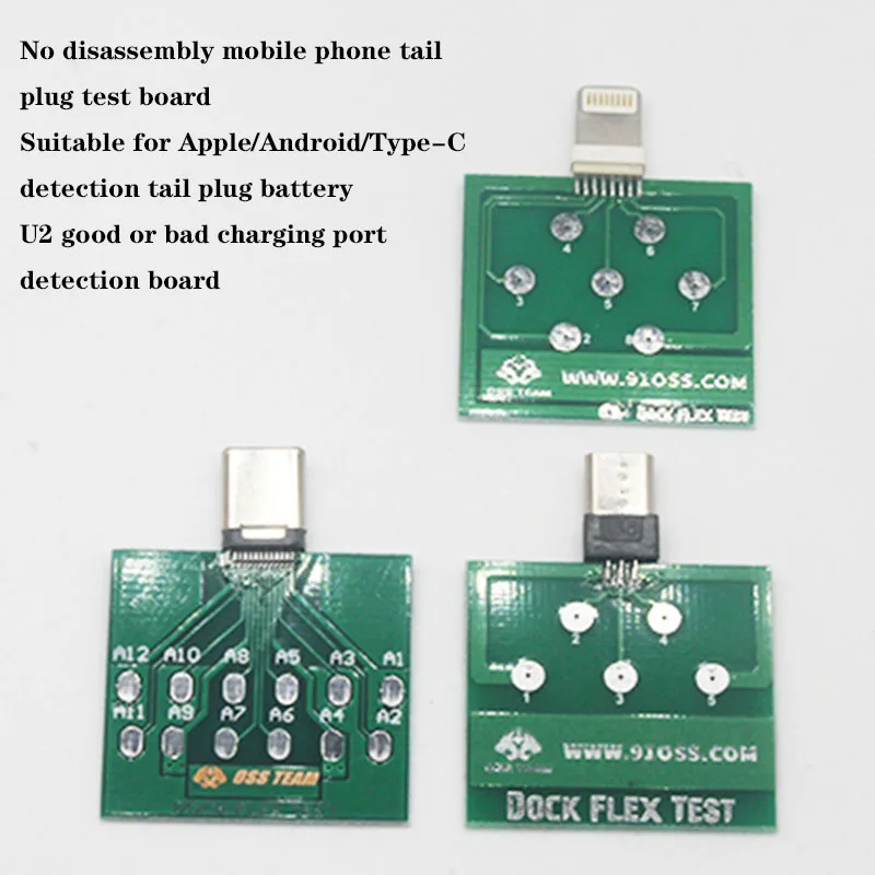 OSS Team Micro USB док станция Flex тестовая плата для iPhone 6 7 8 и Android Phone U2 зарядка