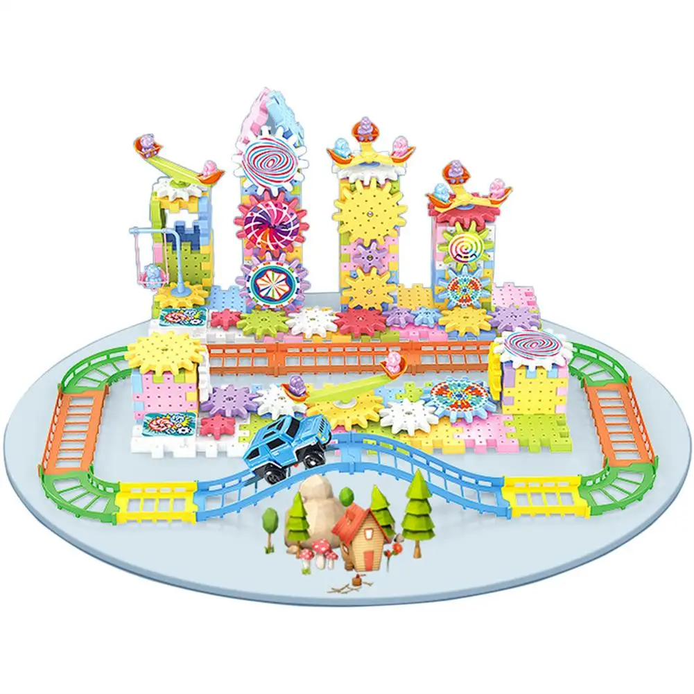 

Обучающие игрушечные блоки-конструктор 165 шт., инновационный блок-пазл для детей, DIY строительные игрушки для детей, обучающие игрушки