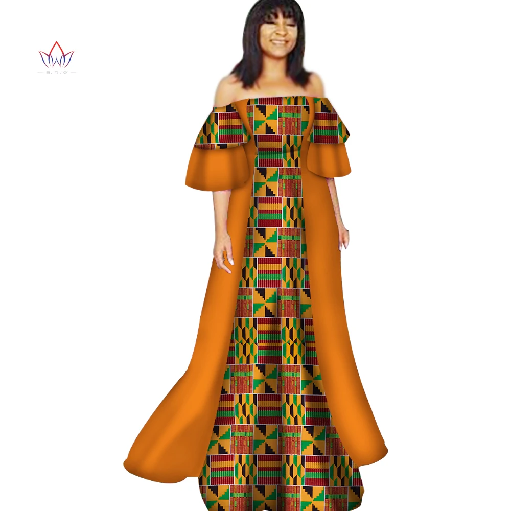 Новинка 2018 длинные платья с Африканским принтом для женщин богатые лоскутные Bazin