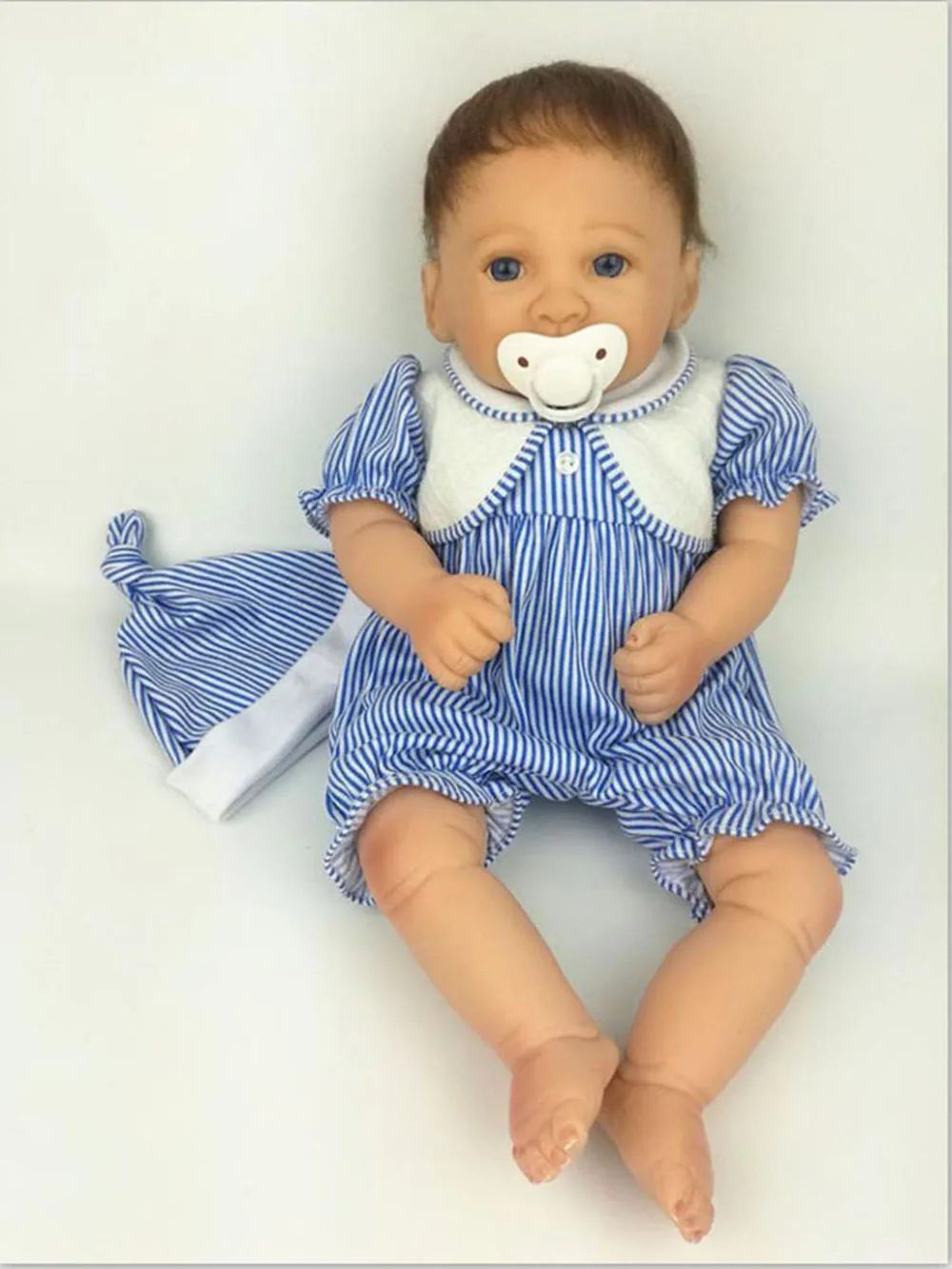 only pacifier Avani кукла 'Aaron' 45 см реалистичные детские куклы реалистичные Reborn Baby куклы реалистичные новорожденных Для маленьких мальчиков куклы - Цвет: only pacifier