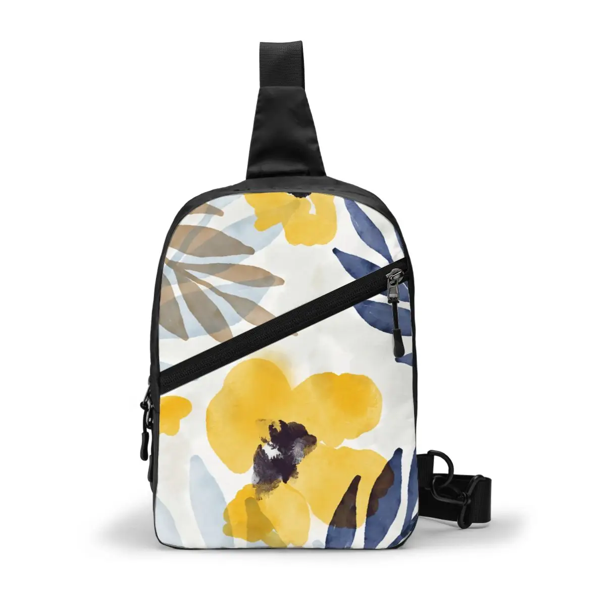 

Нагрудная сумка с цветочным рисунком, новая сумка-слинг из полиэстера, складная сумка-Кроссбоди для отдыха