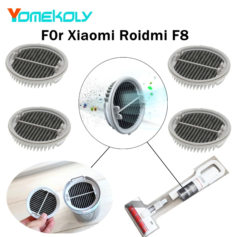 

For Xiaomi Roidmi Vacuum Cleaner 2pcs HEPA Filters Wireless F8 Smart Handheld Vacuum Cleaner Replacement Accessories parts