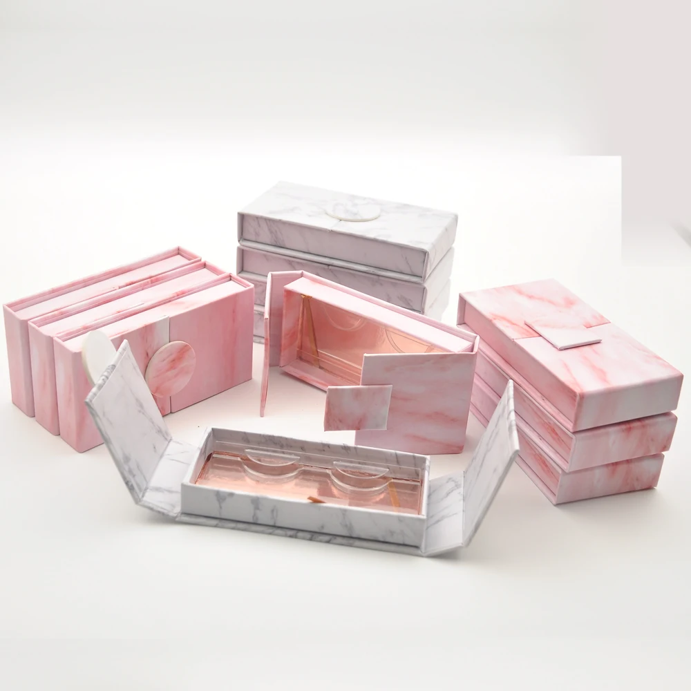 100/pack wholesale eyelash packaging box lash boxes custom logo faux cils mink false lashes strip case empty lots bulk | Красота и