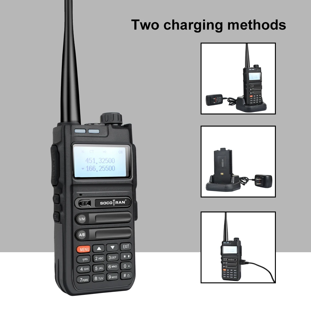 Любительское радио VHF UHF Частотный сканер SOCOTRAN UV5F PLUS двухдиапазонный 5 Вт рация |