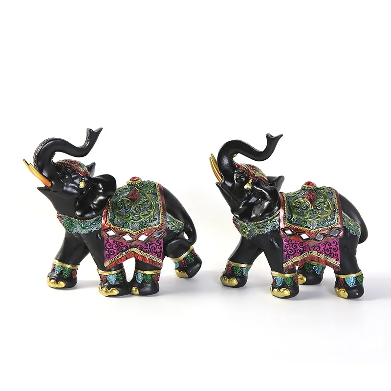 

Thailand creative home auspicious elephant resin ornaments exquisite porch living room decorations resin crafts