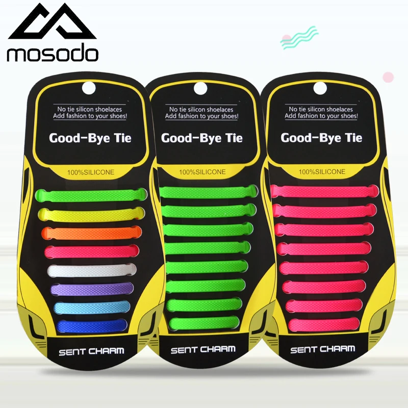 

Mosodo 16pcs Silicone Laces T-shape Pattern Elastic Lace No Tie Fashion Fast Laces Suitable For Children And Adults Sports Shoes
