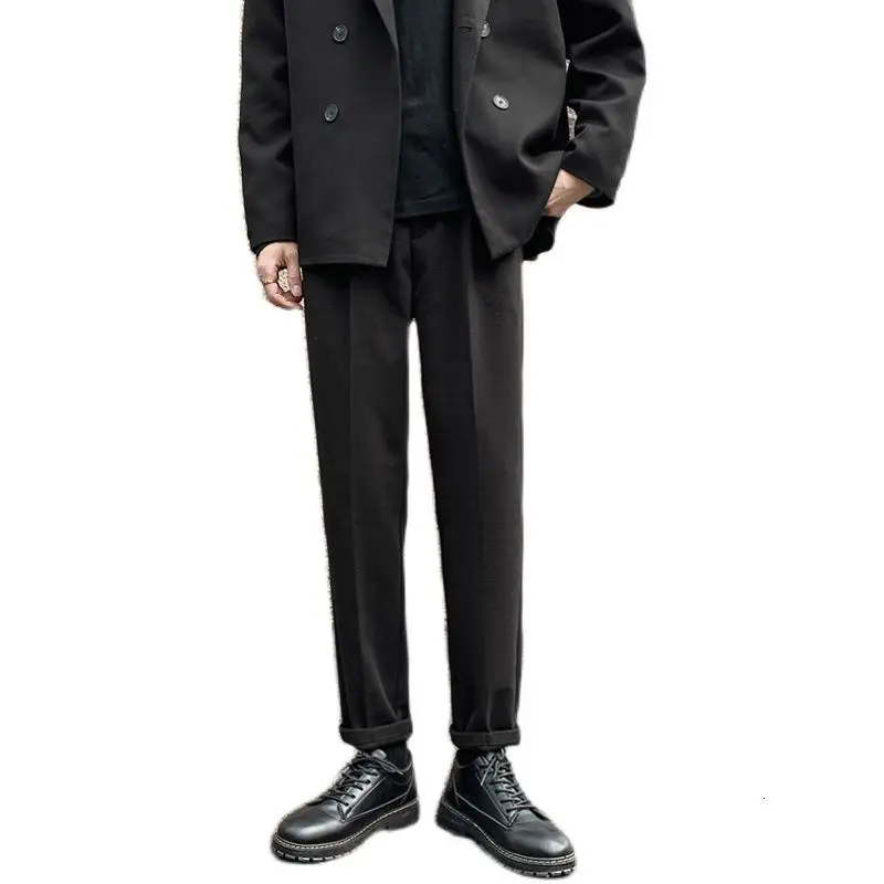 

2020 Men's Thick Loose Keep Warm Woollen Pants Fashion Trend Trousers Streetwear Hip Hop Cargo Casual Pants 3 Color Suit Pants