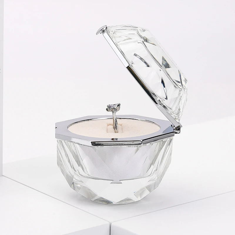 Роскошная искусственная коробка акриловые ювелирные изделия подарок свадебное