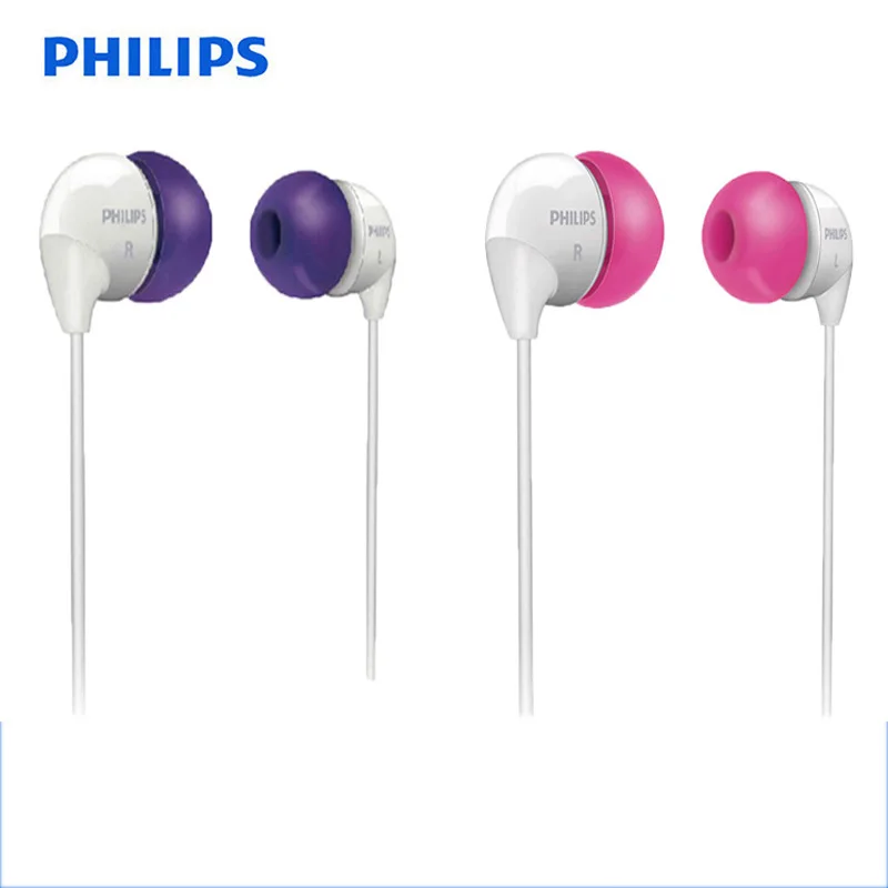 Оригинальные проводные наушники вкладыши Philips SHE3501 с кабелем Super Bass для Xiaomi LG