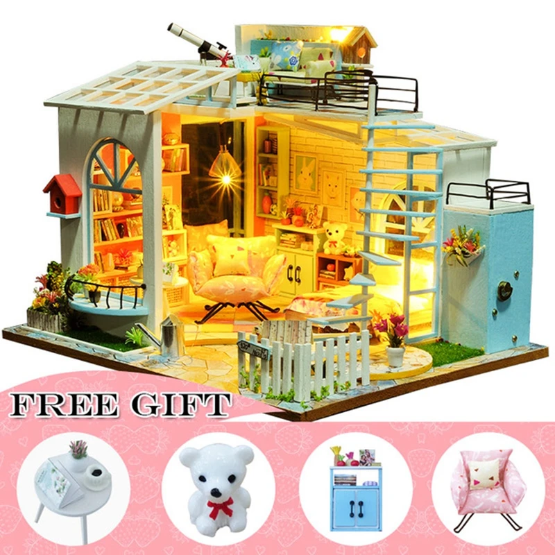 Кукольный дом Casa DE BONECA мебель Миниатюрный сделай сам миниатюрный комнатная