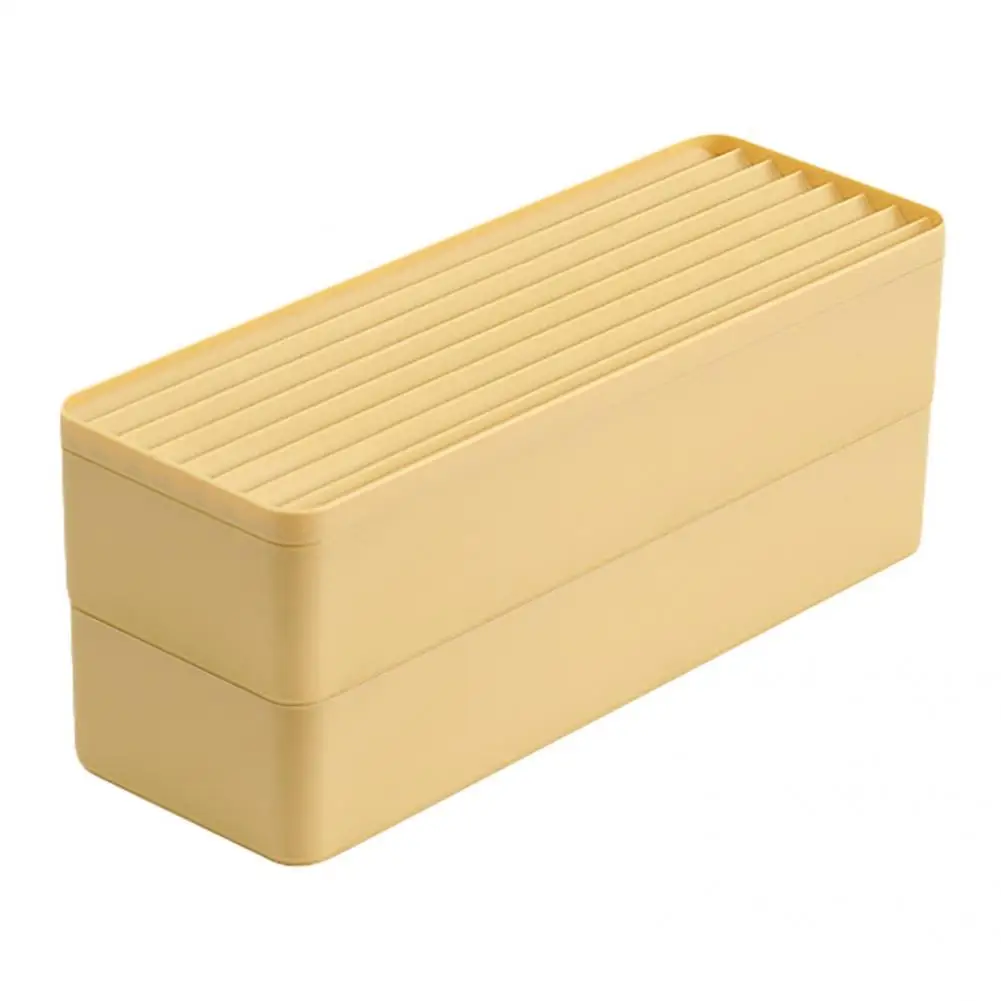 

Multi-purpose Interlayer Design Table Hard Power Cord Storage Box Household Accessories