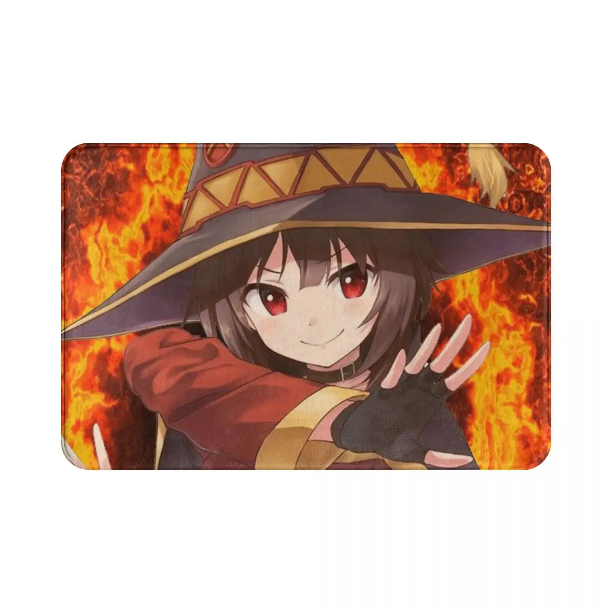 

Коносуба! -Полиэстеровый коврик Megumin, коврик, коврик для ног, Нескользящая подушка, вход, кухня, спальня, балкон, туалет, 40*60 см