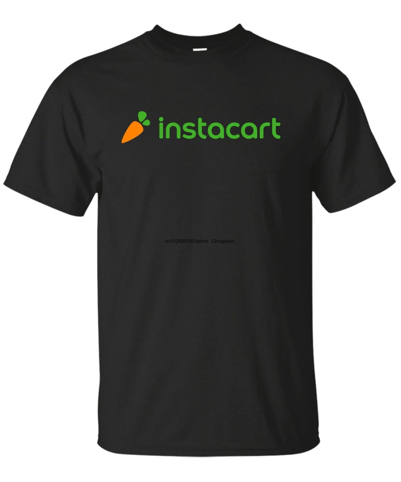 Футболка унисекс с логотипом компании Instacart размер S-2Xl черный S |